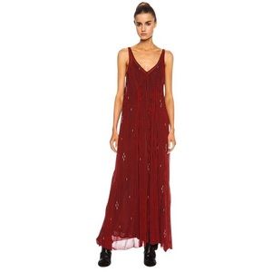 Isabel Marant Etoile Red Chiffon Maxi Dress